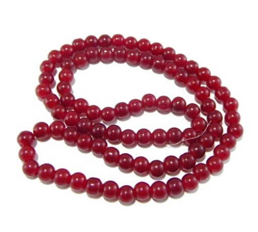 Glass Mala Beads 8mm Round