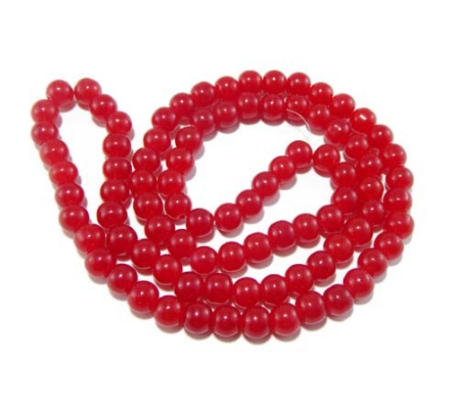 Glass Mala Beads 8mm Round