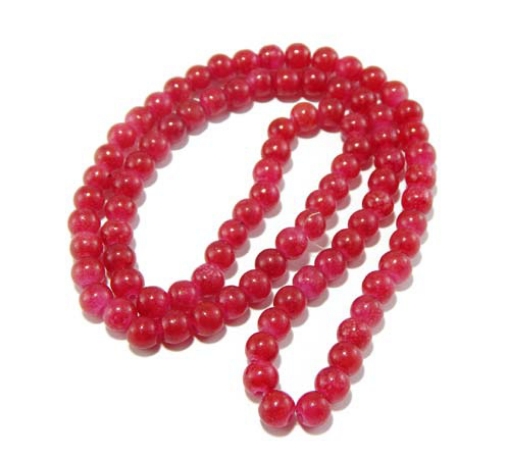 Glass Mala Beads 8mm Round