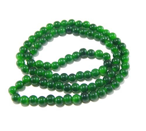 Glass Mala Beads 8mm Round