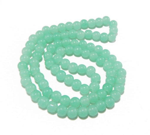 Glass Mala Beads 8mm Round