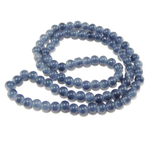 Glass Mala Beads 8mm Round