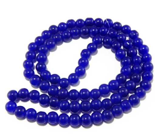 Glass Mala Beads 8mm Round