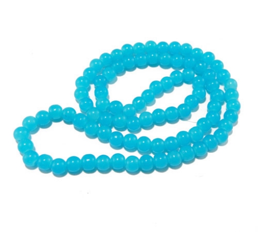 Glass Mala Beads 8mm Round