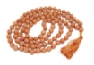 Peach Moonstone Mala : 108+1 Beads Knotted Mala