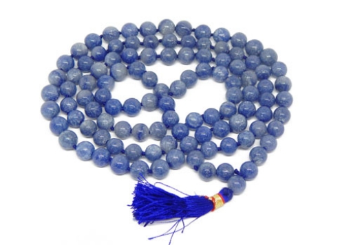 Sodalite Mala : 108+1 Beads Knotted Mala