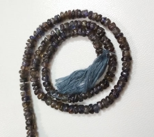 Iolite Tyre Beads