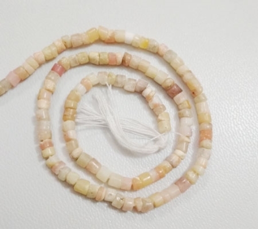 Pink Opal Tyre Beads
