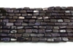Blue Gold Stone Rectangle Beads