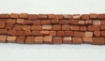 Brown Goldstone Rectangle Beads