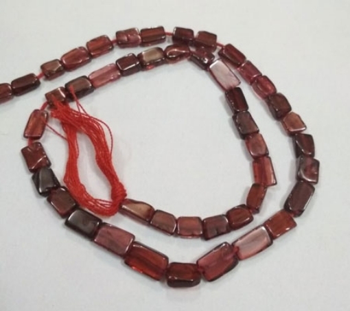 Garnet Rectangle Beads