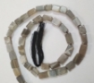 Grey Moonstone Rectangle Beads