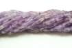 Amethyst light  tube beads