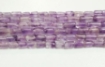 Amethyst light  tube beads