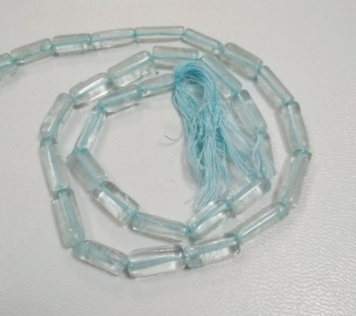 Blue Topaz (crystal dyed) tube beads