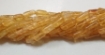 Citrine tube beads