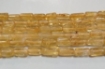 Citrine tube beads