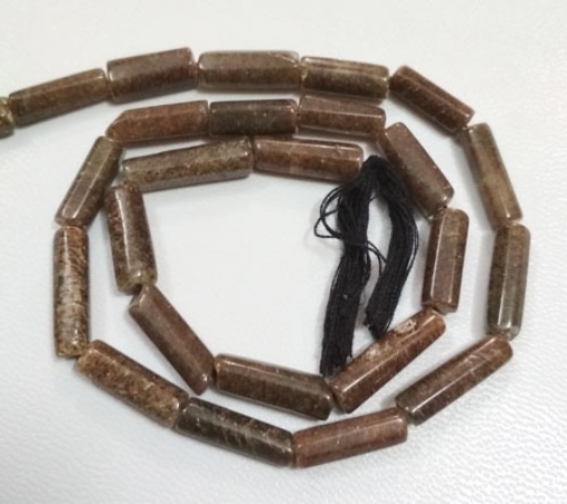 Picture of Grey Aventurine tube beads