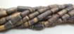 Grey Bio Jasper tube beads