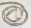 Grey Moonstone tube beads