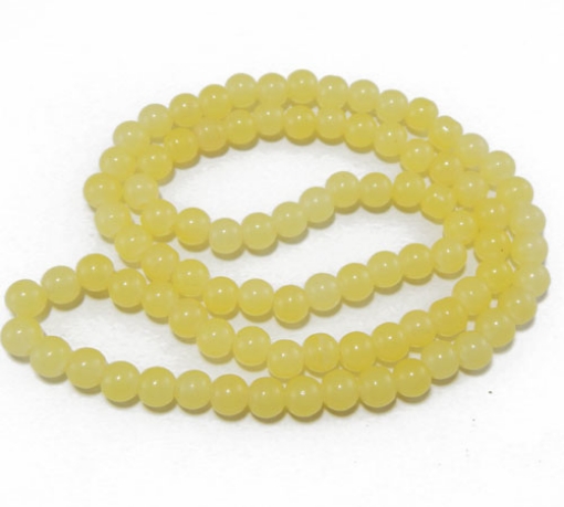 Glass Mala Beads 8mm Round