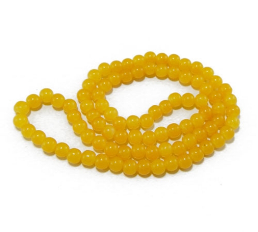 Glass Mala Beads 8mm Round