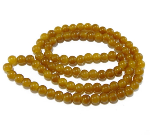 Glass Mala Beads 8mm Round