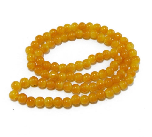 Glass Mala Beads 8mm Round