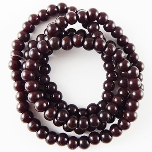 Glass Mala Beads 6mm Round