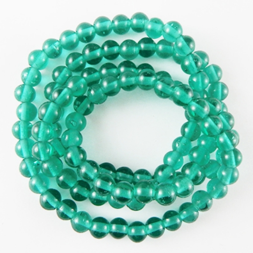 Glass Mala Beads 7mm Round