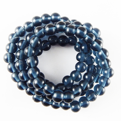 Glass Mala Beads 8mm Round