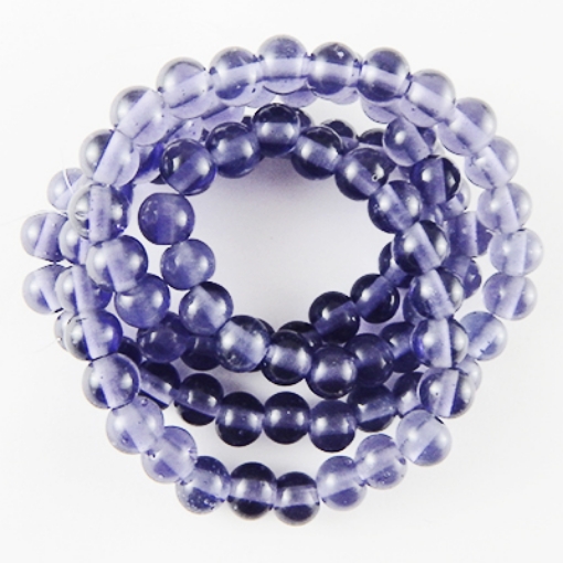 Glass Mala Beads 8mm Round