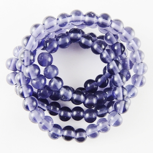Glass Mala Beads 7mm Round