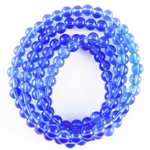 Glass Mala Beads 6mm Round