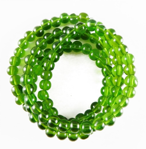 Glass Mala Beads 6mm Round