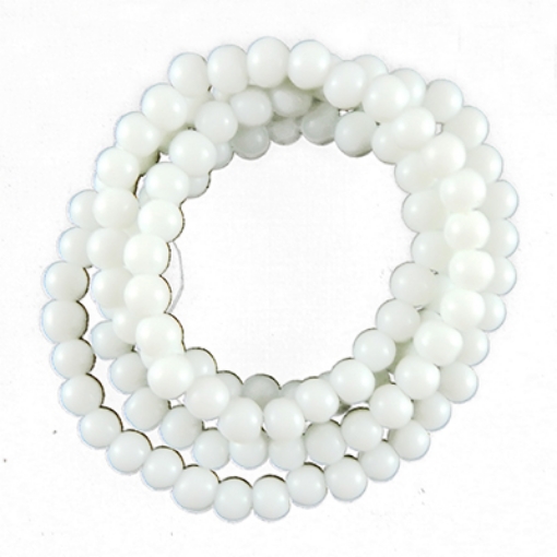 Glass Mala Beads 6mm Round