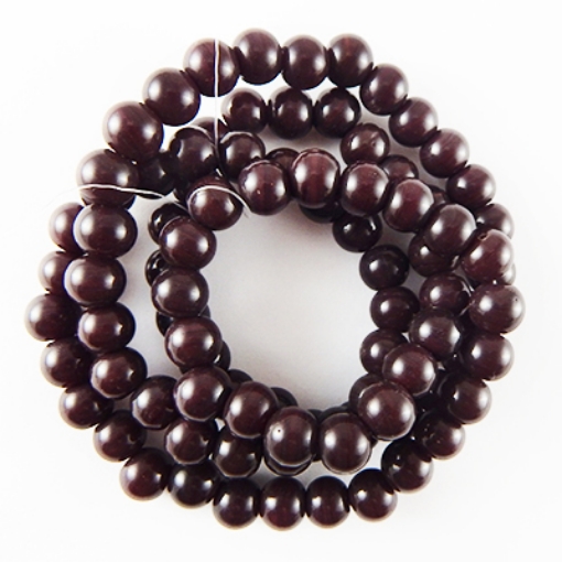 Glass Mala Beads 8mm Round