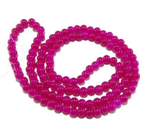 Glass Mala Beads 6mm Round