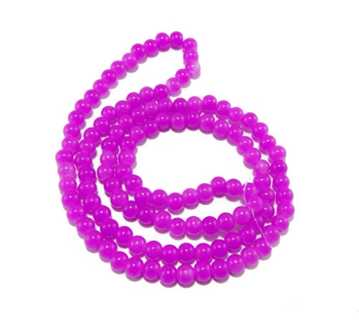 Glass Mala Beads 6mm Round