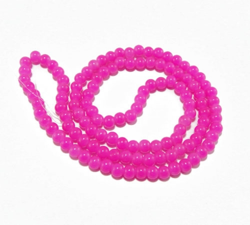 Glass Mala Beads 6mm Round