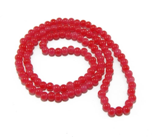 Glass Mala Beads 6mm Round