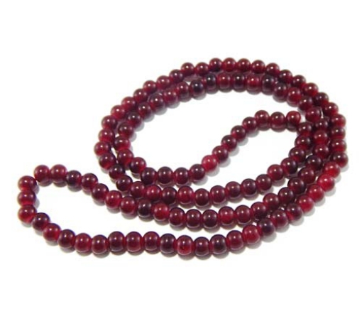 Glass Mala Beads 6mm Round