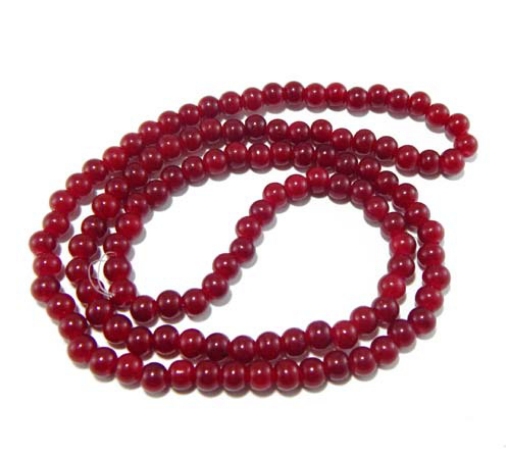 Glass Mala Beads 6mm Round