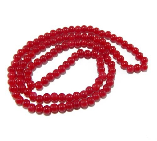 Glass Mala Beads 6mm Round