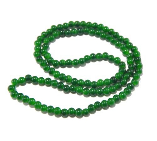 Glass Mala Beads 6mm Round