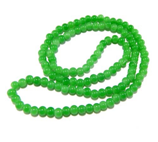 Glass Mala Beads 6mm Round