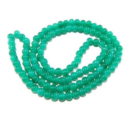 Glass Mala Beads 6mm Round