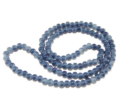 Glass Mala Beads 6mm Round