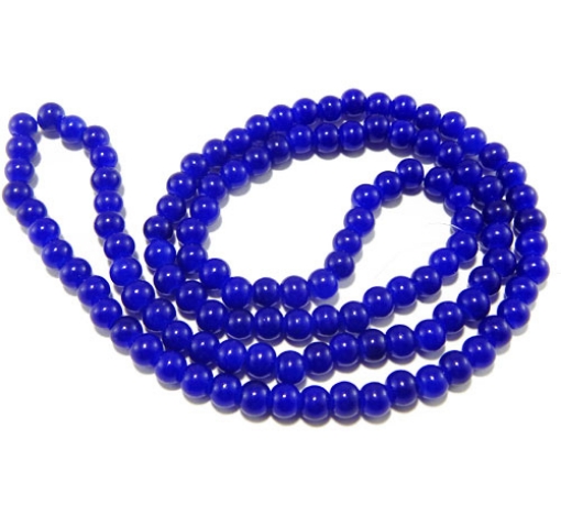 Glass Mala Beads 6mm Round