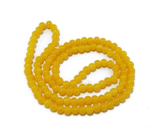 Glass Mala Beads 6mm Round